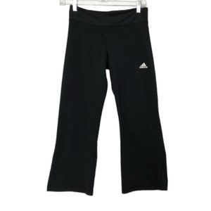 Adidas Black Cropped Athletic Pants